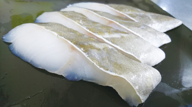 Salted cod fillet